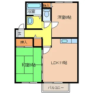 ルミエールコートI【1階】の間取り