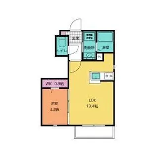 オアシス C【1階】の間取り