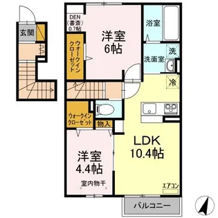 Grand Winds Tsukuba VI【2階】の間取り
