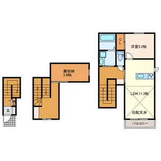 Lumie’re bois【2階】の間取り