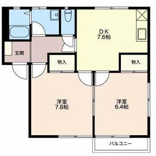 メイフラット3【2階】の間取り