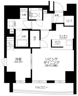 グランスイート四谷プレシア【8階】の間取り