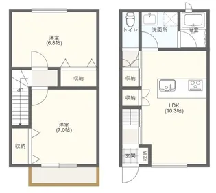 ブレス赤沼向の間取り