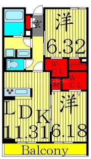エルサンテ【2階】の間取り