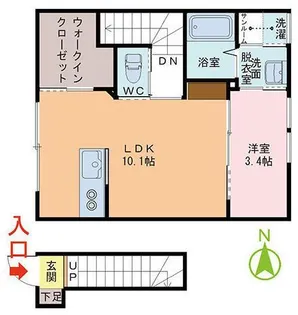 INTEGRAL西開発【2階】の間取り