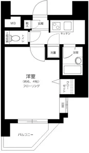 パレステュディオ芝浦(Tokyo Bay)【2階】の間取り