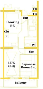 フロール川崎古市場 1番館【2階】の間取り