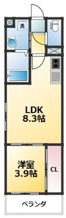 ARCA豊中曽根【3階】の間取り