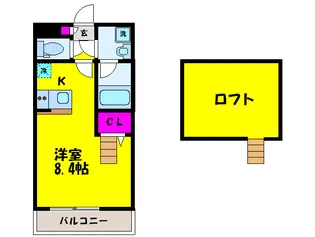 レ-ヴハウス【1階】の間取り