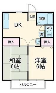 若葉ハイツ【1階】の間取り