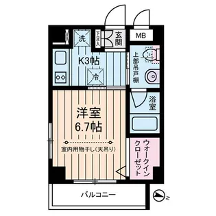 ドゥーシエル桜新町【2階】の間取り