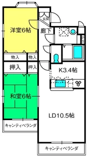 ヘーベルメゾン武蔵浦和【2階】の間取り