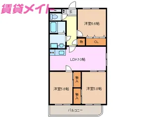 アフロディーテ【2階】の間取り
