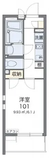 クレイノ立川ピュアコート【1階】の間取り
