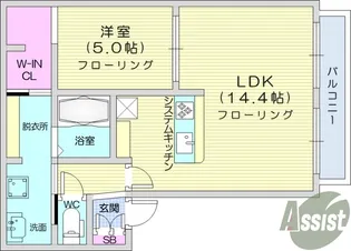グランシャリオ・成田【2階】の間取り