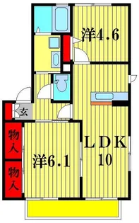 グリーンハイツ光I【1階】の間取り