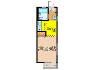 ローラル・ハイム【1階】の間取り