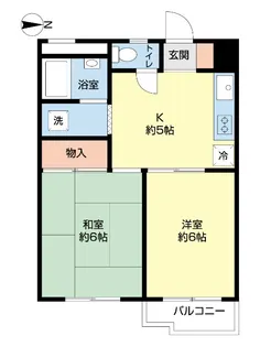 ミツウロコ王子第二マンション【4階】の間取り