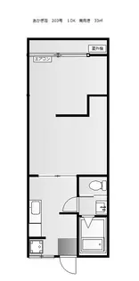 あかぎ荘【2階】の間取り