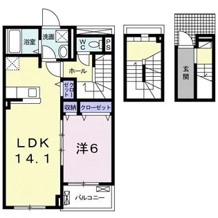メイプル ヒルズ【3階】の間取り