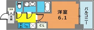 エスリード神戸ラ・コスタ【4階】の間取り