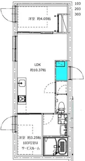モンテパラッツォ大森山王【1階】の間取り