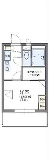 レオパレスリモーネII【1階】の間取り