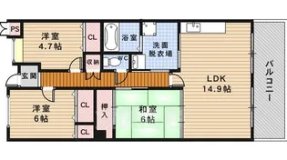 ポンムドテール【2階】の間取り