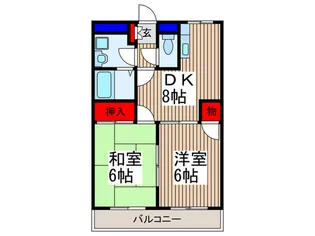 里ヴェラドール【1階】の間取り