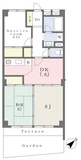 サンコート平和ヶ丘【2階】の間取り