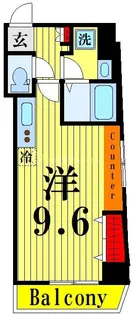 ゲートフィールド浅草東駒形【6階】の間取り
