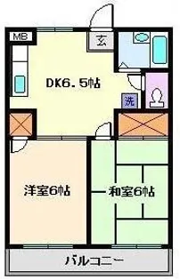アーバンハイムよし田NO1【1階】の間取り
