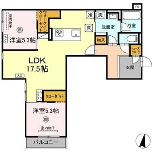 セントカメリア【1階】の間取り