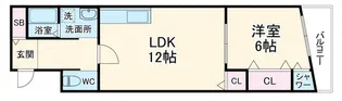 エイトフォレスト森ノ宮【2階】の間取り