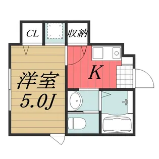 ベレガンス市川【1階】の間取り