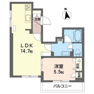クロチェヴィーア【2階】の間取り