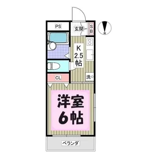 春日ハイツ【3階】の間取り