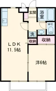ノーブルクロードIII【1階】の間取り
