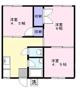 ニットーコーポ【1階】の間取り