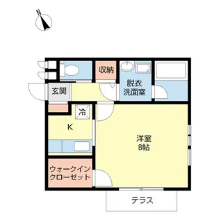 クレアール【1階】の間取り