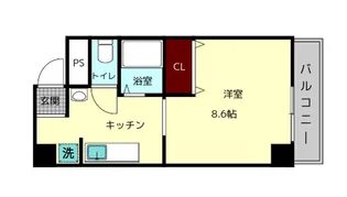 フクダ不動産新大宮マンション【3階】の間取り