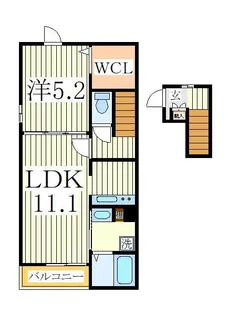 ペルル・ジェモー【2階】の間取り