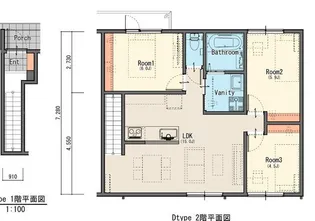 みらいグレイス甲佐【2階】の間取り