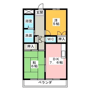 ノイハオス城西【2階】の間取り
