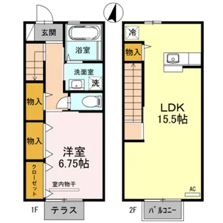 D-room秋吉【1階】の間取り