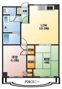 前野町シティハウス【2階】の間取り