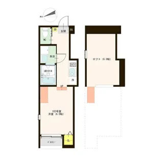 The Lotus Court 墨染【1階】の間取り