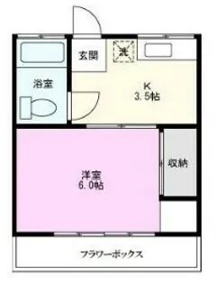 パークハイツA【1階】の間取り