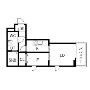 メリディアン台原【2階】の間取り