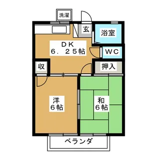 金井ハイムツワイ【1階】の間取り